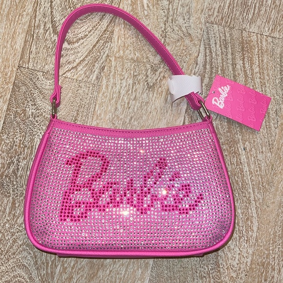 Barbie™ Pink Diamante Handbag with Barbie™ Keychain Handbag Fob NEW NWT - Picture 1 of 3